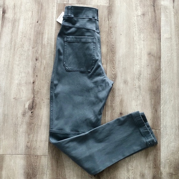 SPANX Stretch Twill Straight Leg Pants, Womens, Hazy Blue‎ Grey Size XS, NEW - Picture 4 of 14